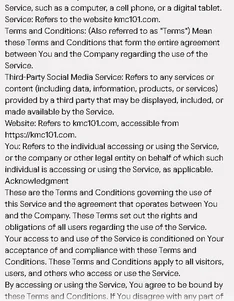 Terms and Conditions 1